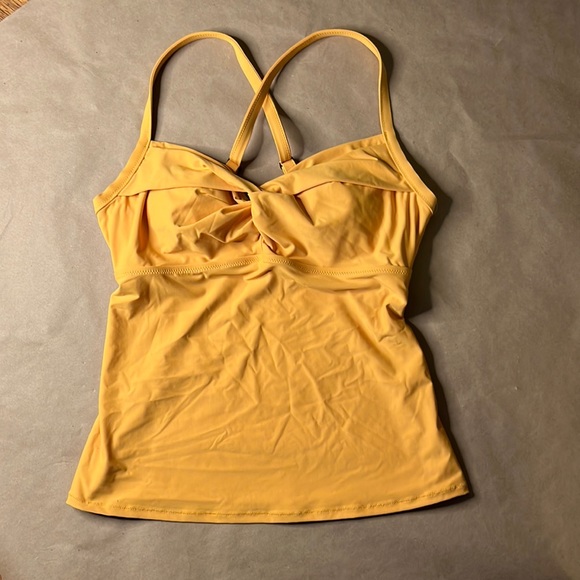 Athleta tankini swim top Twist Up M 34B 34C NWT - Picture 3 of 13